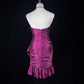 Pink Homecoming Dress Spaghetti Strap Short Party Dress nv4224