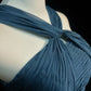 Blue long chiffon Prom Dress evening gown bridesmaid dress nv4395