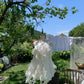 White Sweet Short Chiffon Homecoming Dress Birthday Party Dress nv4938
