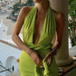 Fruit green sexy short dress party dress prom dress evening dress nv1831