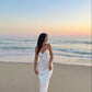 Mermaid Prom Dress,White Evening Dress nv1655