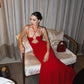 Hot Red Sexy Charming Heart Shaped Sequined Backless Evening Dress Prom Dress Party Dress nv2297