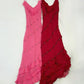 NiceVestidos--Pink Floral Short/Mid-Length Ruffled Homecoming Dress NV5717