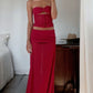 Red hot sale fashion sexy slim suit prom dress evening dress party dress nv2288