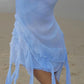 Blue simple tulle short mini evening dress seaside holiday party dress homecoming dress nv2804