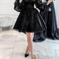 Black Shiny Fashion Short Homecoming Dress Christmas Holiday/Birthday Party Dress nv3073