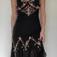 NiceVestidos-Black Floral Fairy Short/Mid-Length Unique Homecoming Dress nv5461