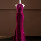 Pink Sparkling Sequined Long Prom Dress Evening Dress Party Dress nv4750