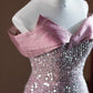 Pink Sparkling Sequined Long Mermaid Prom Dress Evening Dress Party Dress nv4751