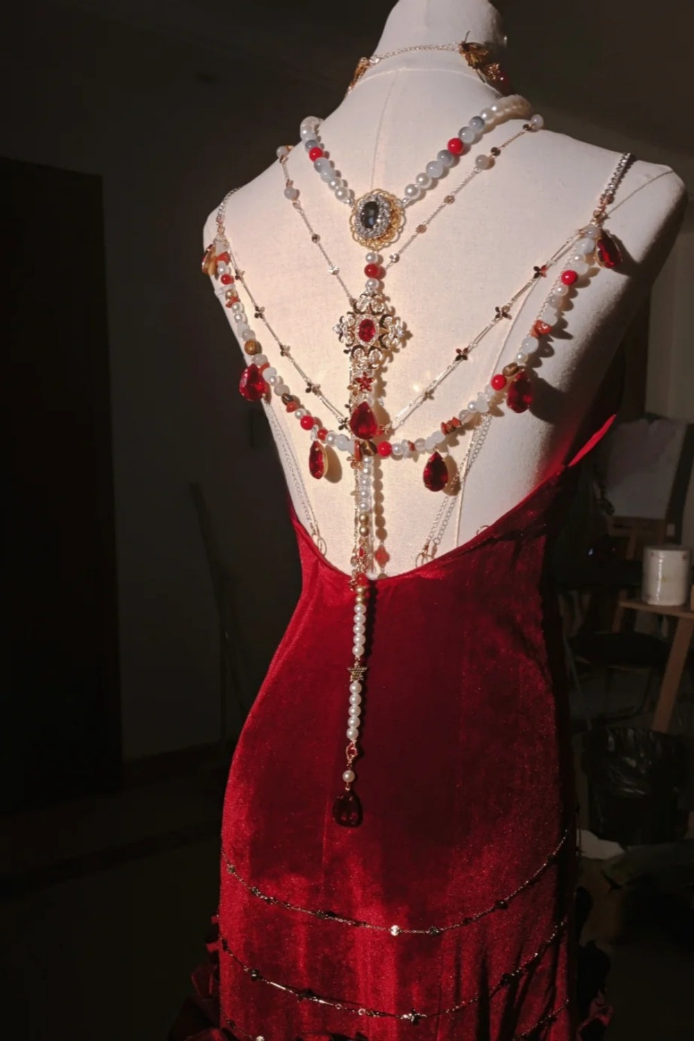 Retro langes Göttinnenkleid, Ballkleid NV6474