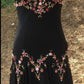 NiceVestidos-Black Floral Fairy Short/Mid-Length Unique Homecoming Dress nv5461