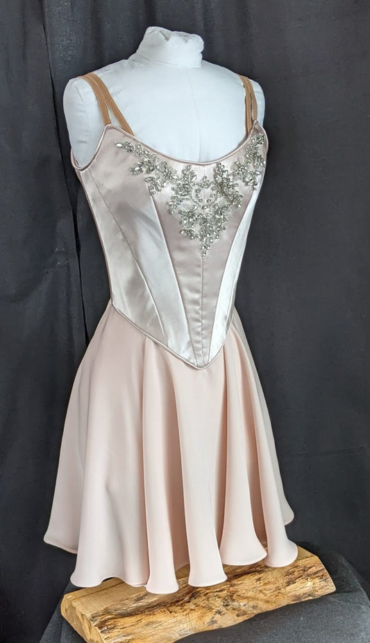 Pink Beaded Short Homecoming Dress Birthday Party Dress nv4573
