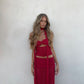 Red hot sale fashion sexy slim suit prom dress evening dress party dress nv2288