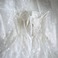 White Retro Simple Princess Cute Flower Embroidery Long lace Prom Dress Evening Dress Party Dress Bridesmaid Dress nv4694