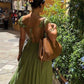 Green Fashion Long Chiffon Prom Dress Evening Dress Wedding Guest Party Dress nv4802