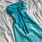 Blue fashion elegant spaghetti straps long chiffon elegant ball gown evening dress party dress nv3683