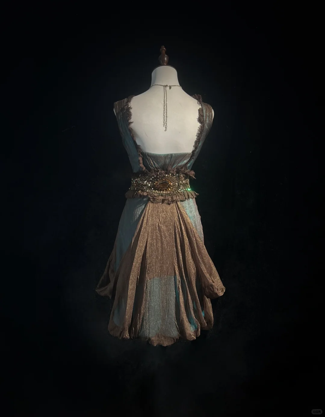 Sweetheart Neck Green Brown Irregular Short Prom Dress Fringe Strap Heavy Beaded Waistband Shimmer Fabric Formal Gown  NV6905
