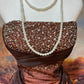 Brown Gorgeous Noble Exquisite Beaded Satin Floor-Length Vintage Long Ball Gown nv5153