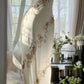 Ivory White Vintage Fashion One Shoulder Exquisite Beaded Long Chiffon Ball Gown Birthday Party Dress Cocktail Party Dress Evening Dress Prom Dress nv4904