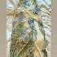 NiceVestidos--💐✨Green retro floral off-the-shoulder long prom dress NV5719
