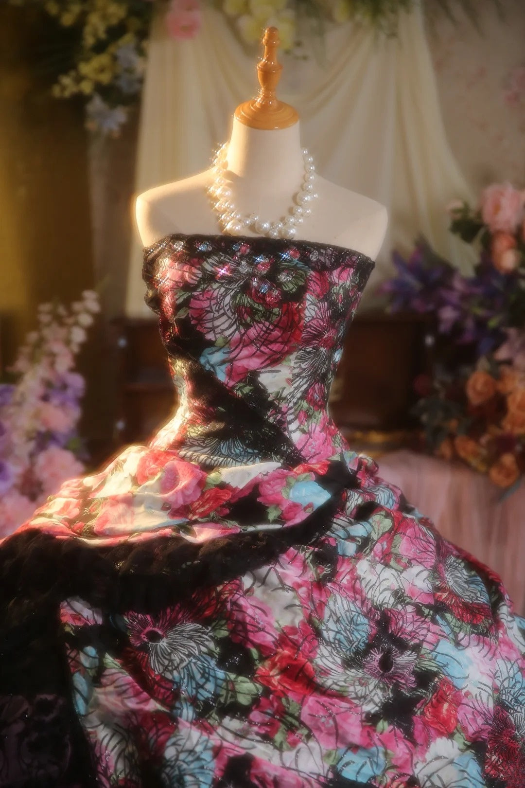 NiceVestidos--Vintage Dress Princess Dress Floral Exquisite Beaded Tulle 16-Year-Old Dress NV5857