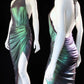 Purple Teal Shiny Charming Short Satin Sexy Prom Dress Evening Dress Party Dress nv5140