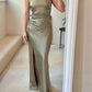 Green Elegant Romantic Fashion Long Satin Bridesmaid Dress Prom Dress Evening Dress Party Dress Graduation Dress Prom Dress Wedding Mother Dress nv4042