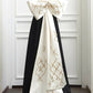 NiceVestidos-Black And White Luxurious Formal Evening Gown With Gold Beading NV6093