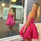 Fuchsia Sweetheart A-Line Short Homecoming Gown Party Dress nv2143