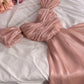 Strapless Simple Pink Satin Long Evening Dress Low Profile A-Line Ball Gown nv2774