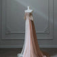 Pink Luxury Gorgeous Heavy Exquisite Beading Sexy A-Line Off Shoulder Sequin Long Tulle Elegant Ball Gown Evening Dress nv3813