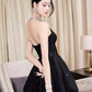 Black gorgeous fashion short mini evening gown prom dress party dress nv2437