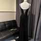 Simple Brown Spaghetti Straps A Line Prom Dress Party Dress nv1713