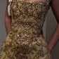 Beautiful tight square neck sleeveless gold short formal 8th grade homecoming dress summer middle school Hoco dress homecoming outfit nv5322