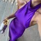 Elegant purple backless ball gown purple wedding guest attire evening dress party dress nv1851