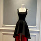 Red background dress, large skirt, short front and long back, birthday dress, party dress NV6594