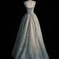 Blue Elegant Long Tulle Prom Dress Evening Dress Party Dress nv4697
