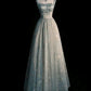 Blue Elegant Long Tulle Prom Dress Evening Dress Party Dress nv4697