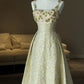 Colorful Gorgeous Elegant Sweet Delicate Beaded Spaghetti Strap A-Line Satin Sequin Long prom dress Evening Dress nv3753