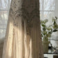 Ivory White Elegant Spaghetti Strap Beaded Chiffon Long Mermaid Gown Ball Gown Evening Gown Party Dress nv4228