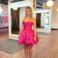 Fuchsia Sweetheart A-Line Short Homecoming Gown Party Dress nv2143