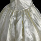 Ivory White Gorgeous Colored Rhinestone Long Satin Ball Gown Evening Dress Wedding Dress Banquet Dress nv4568