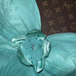Mint Green Floral Halter Short Satin Tulle Homecoming Dress Evening Dress Birthday Party Dress nv4689