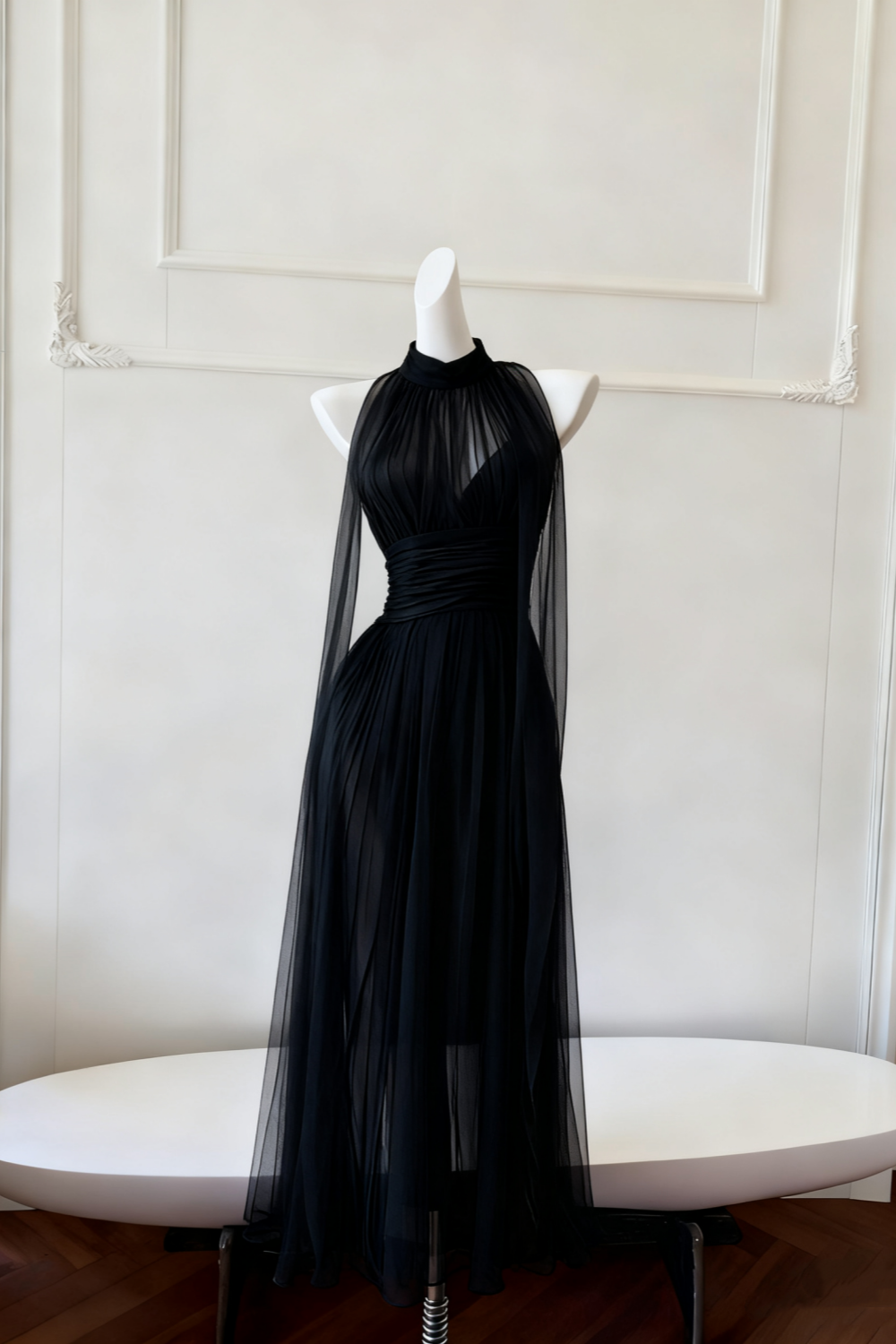 NiceVestidos-_Long Suspender Chiffon Flowing Dress NV6085