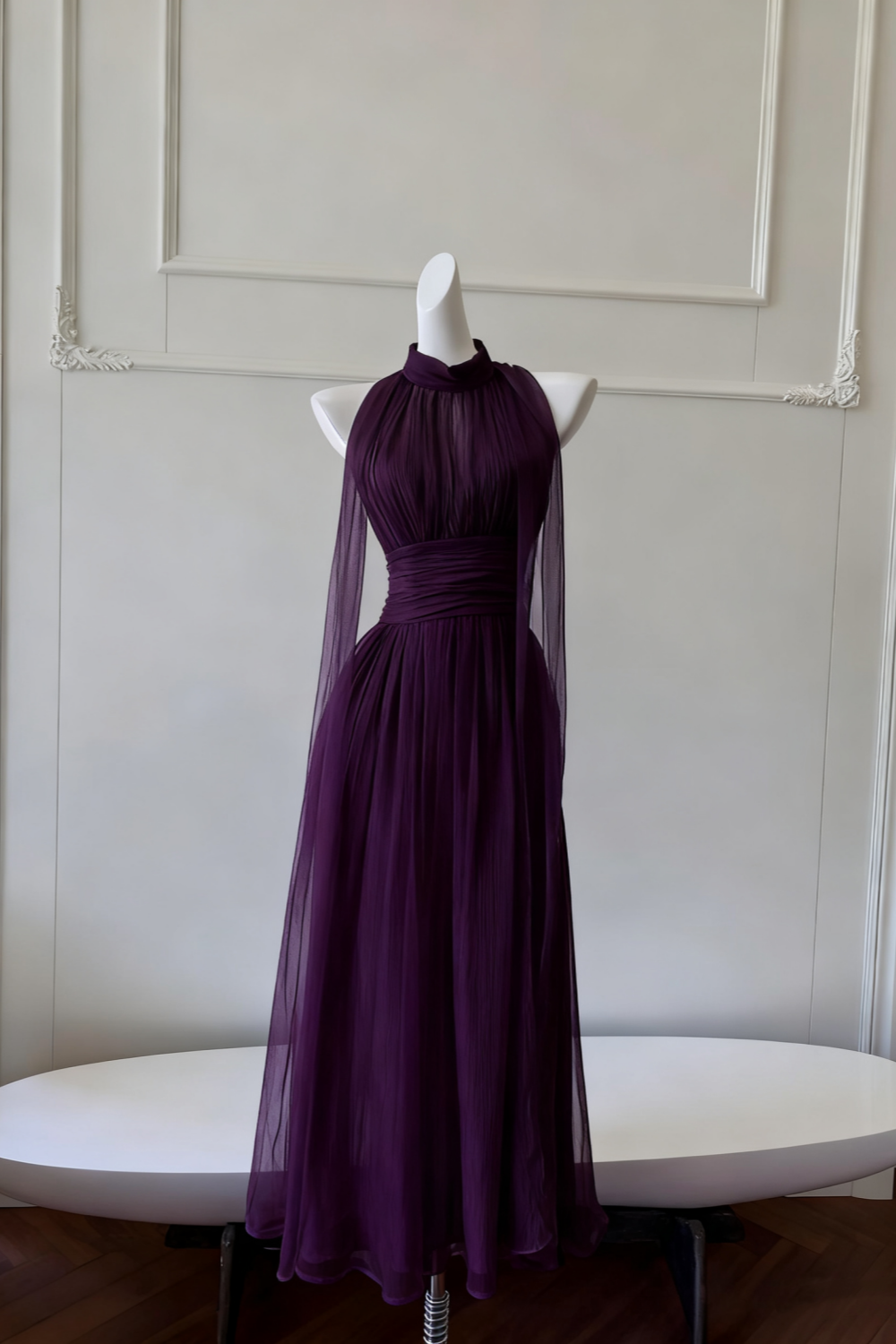 NiceVestidos-_Long Suspender Chiffon Flowing Dress NV6085