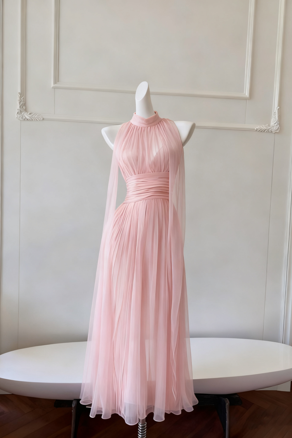 NiceVestidos-_Long Suspender Chiffon Flowing Dress NV6085