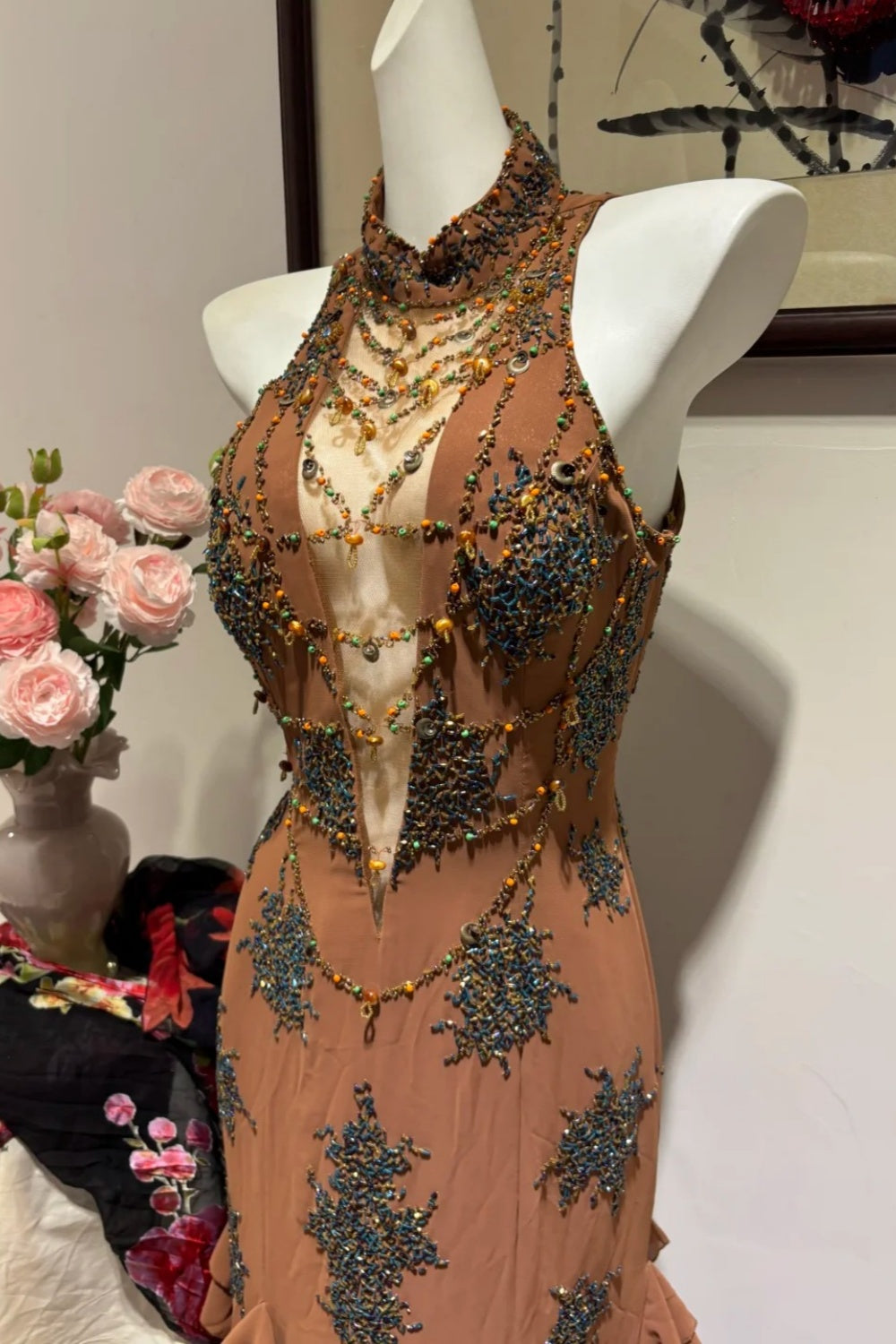 Neues Retro-Abendkleid, langes Kleid NV6443