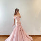Pink Floral Fashion Elegant Mermaid Long Satin Prom Dress Evening Dress nv4775