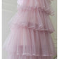 NiceVestidos-Homecoming Dress Pink Mesh Sling Cake French Birthday Party Dress Dress For Women nv5558