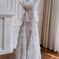 NiceVestidos-Sweet Long Dress French Cake Sling Suit High-End White Fashion Two-Piece Suit nv5547